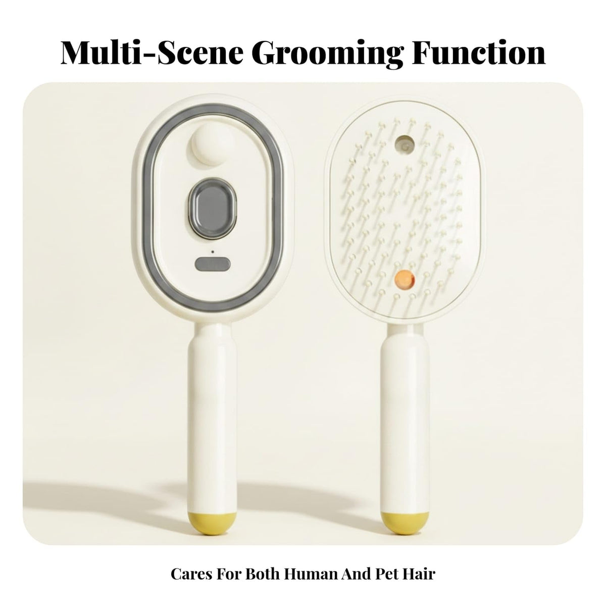 Air cushion comb bristles for scalp massage