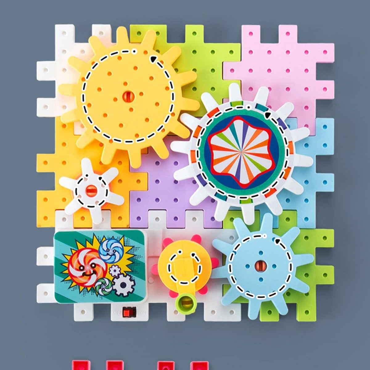 Educational gear building blocks creative learning toy