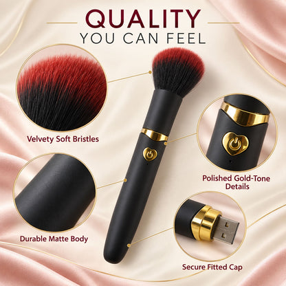 Electric Makeup Brush with Soft Bristles for Face Blending