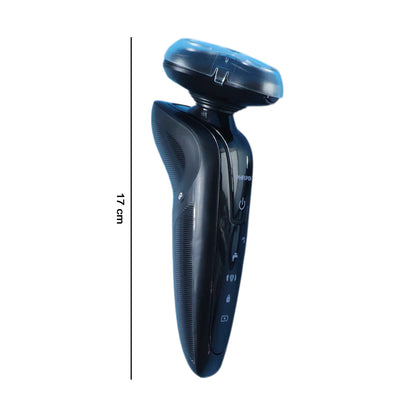 Electric Rotary Shaver Set with USB Cable Protective Cap and Cleaning Brush