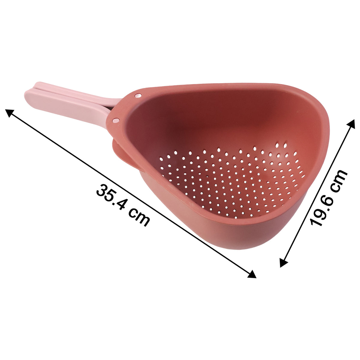Foldable Kitchen Colander with Ergonomic Non-Slip Handle for Rinsing