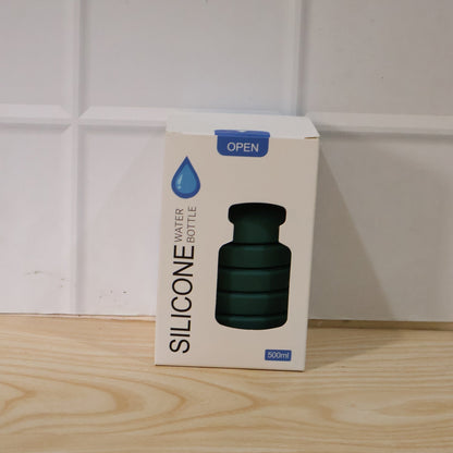 FoldFlow Pro Water Bottle 500ml Folded Compact Size Space-Saving Design
