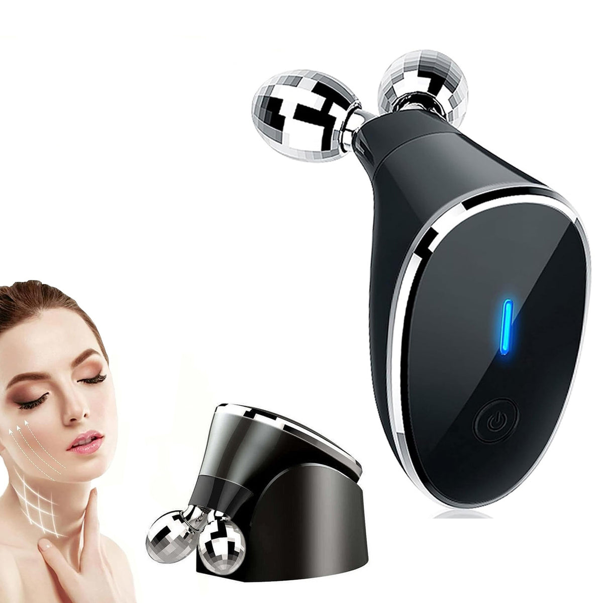 Microcurrent Facial Device Face Massager Roller for Skin Lifting