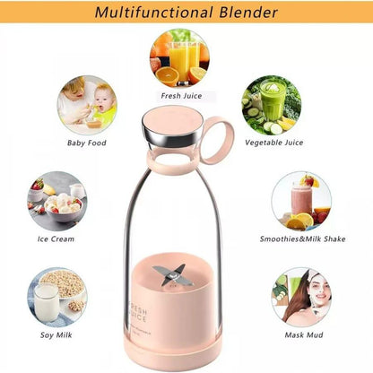 Portable mini blender package with charging cable