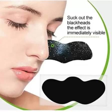 Peeled nose strip showing blackhead removal results