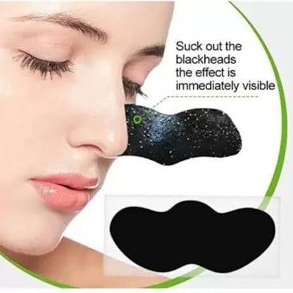 Peeled nose strip showing blackhead removal results