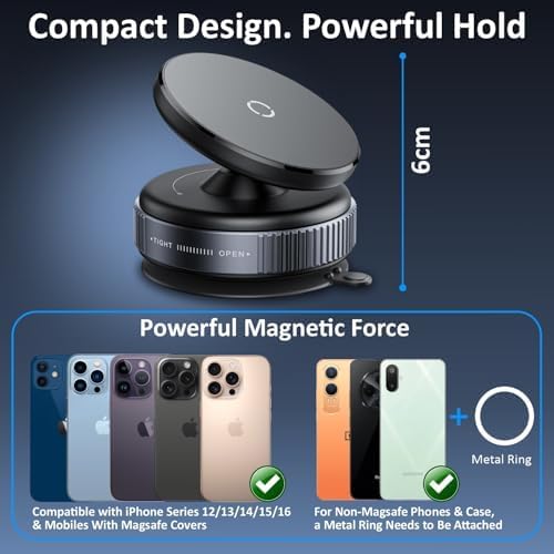 Phone mount rotated to show 360 degree flexibility