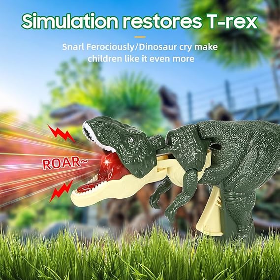 Color gift box packaging for the walking and roaring remote control dinosaur toy