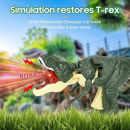 Color gift box packaging for the walking and roaring remote control dinosaur toy