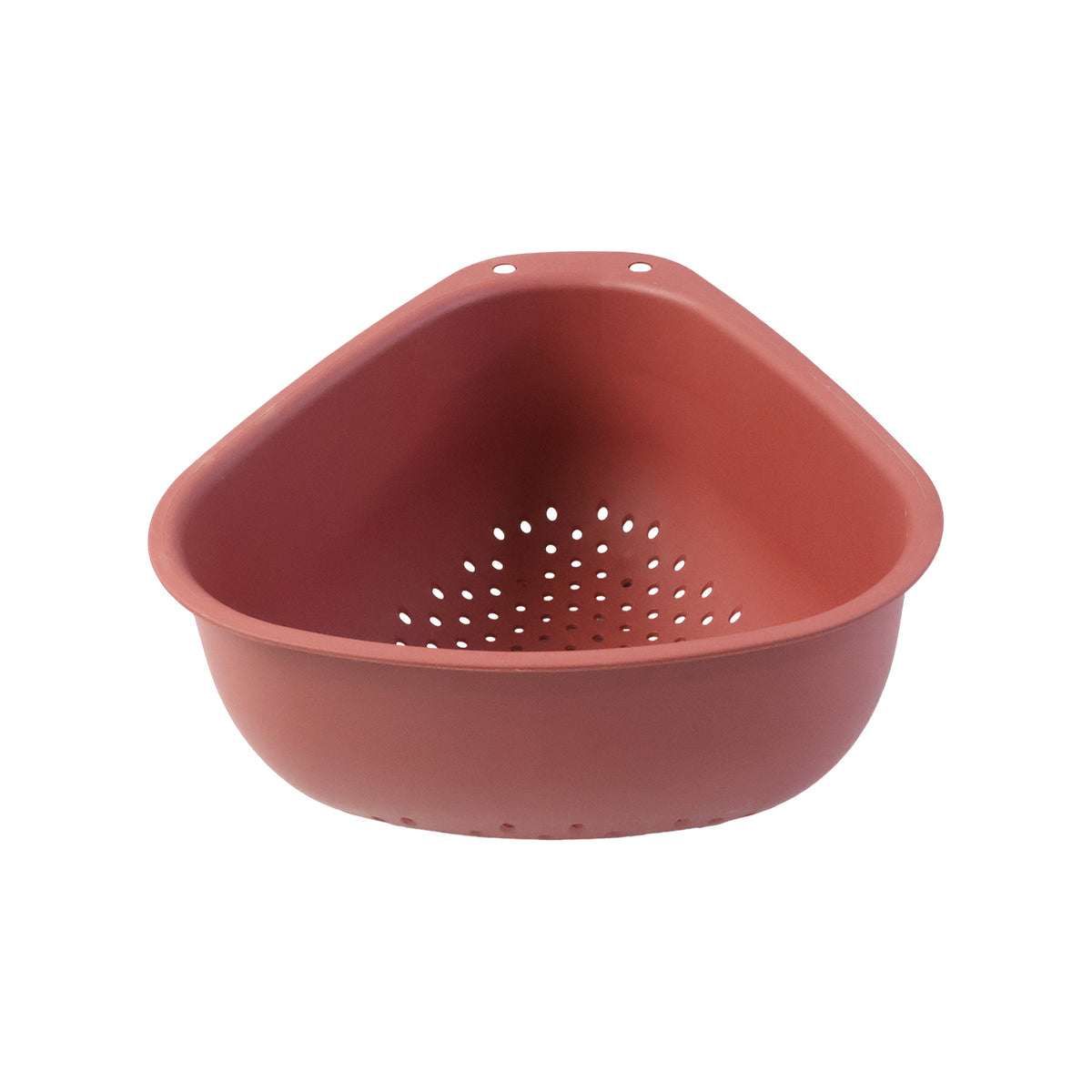BPA-Free Silicone Colander with Elevated Drain Base in Sink