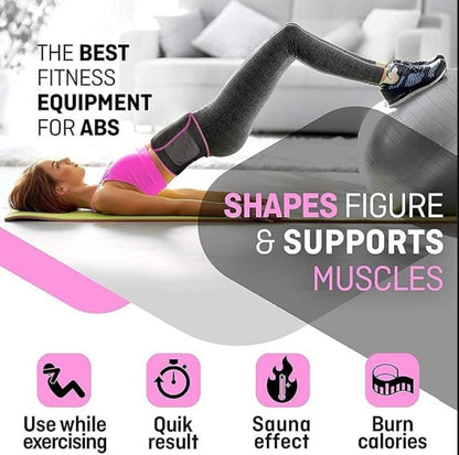 Slimming belt worn during gym workout