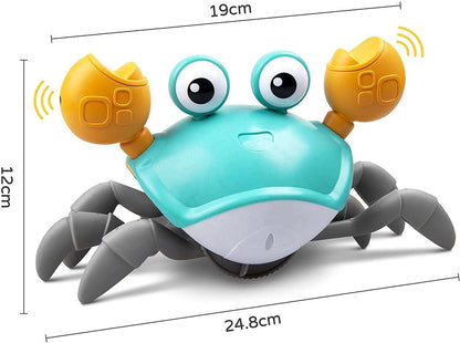 Smart obstacle avoidance crawling crab toy moving sideways for toddlers