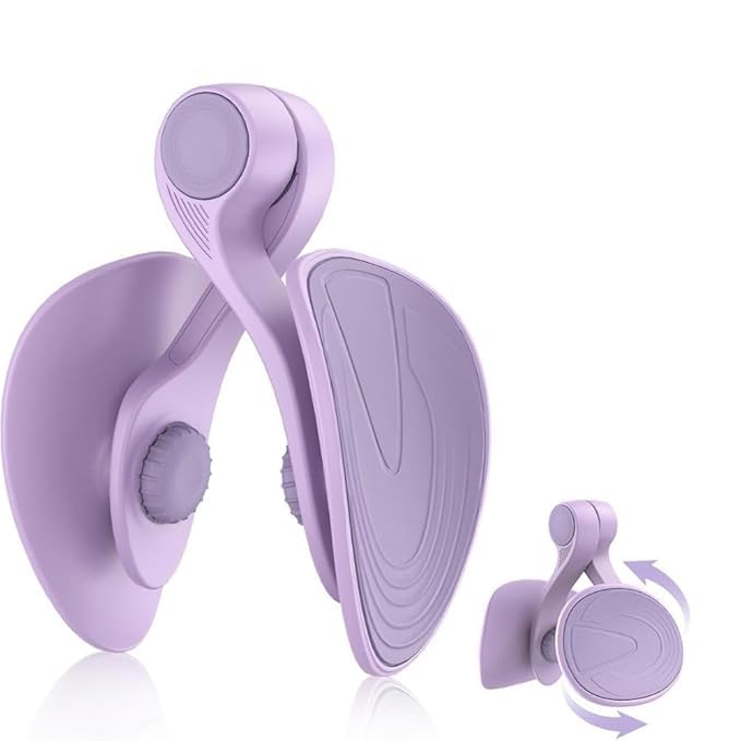 Placing inner thigh trainer for squeezing exercise