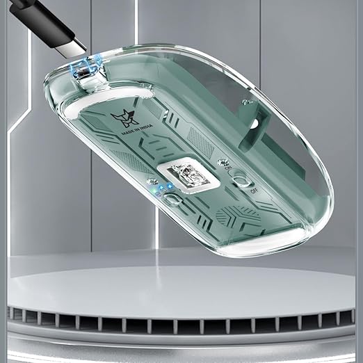 USB rechargeable transparent mouse charging