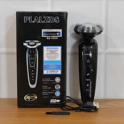 USB Rechargeable 3D Rotary Shaver for Men Anti Irritation Grooming