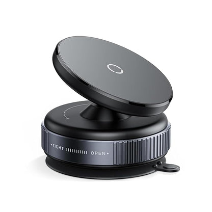 Vacuum magnetic suction cup phone mount with 360 rotation