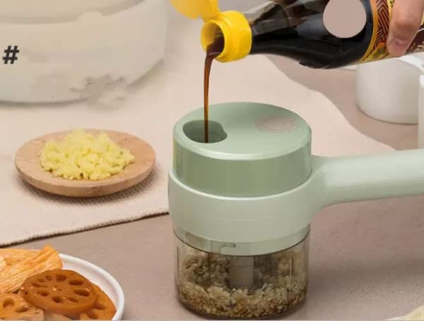 Compact electric vegetable cutter for easy storage