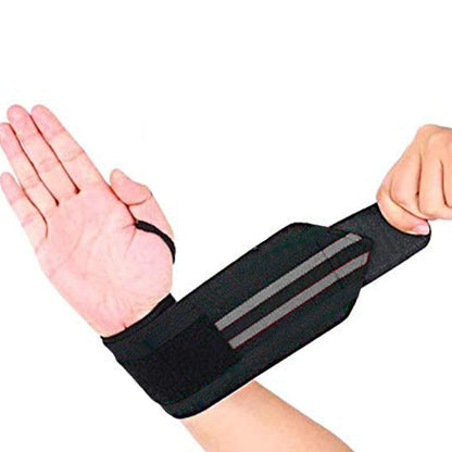 Compact wrist supporter easy to carry in gym bag