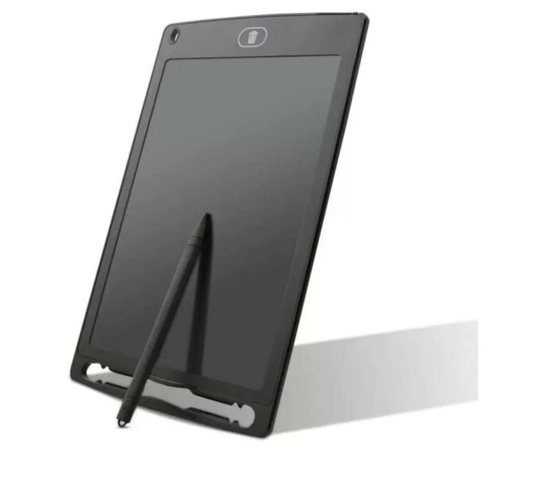 Close-up of one-touch erase button on writing tablet